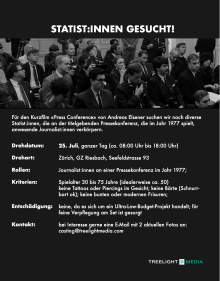 Statisten im 70's Look für Kurzfilmprojekt gesucht am 25.Juli 2026