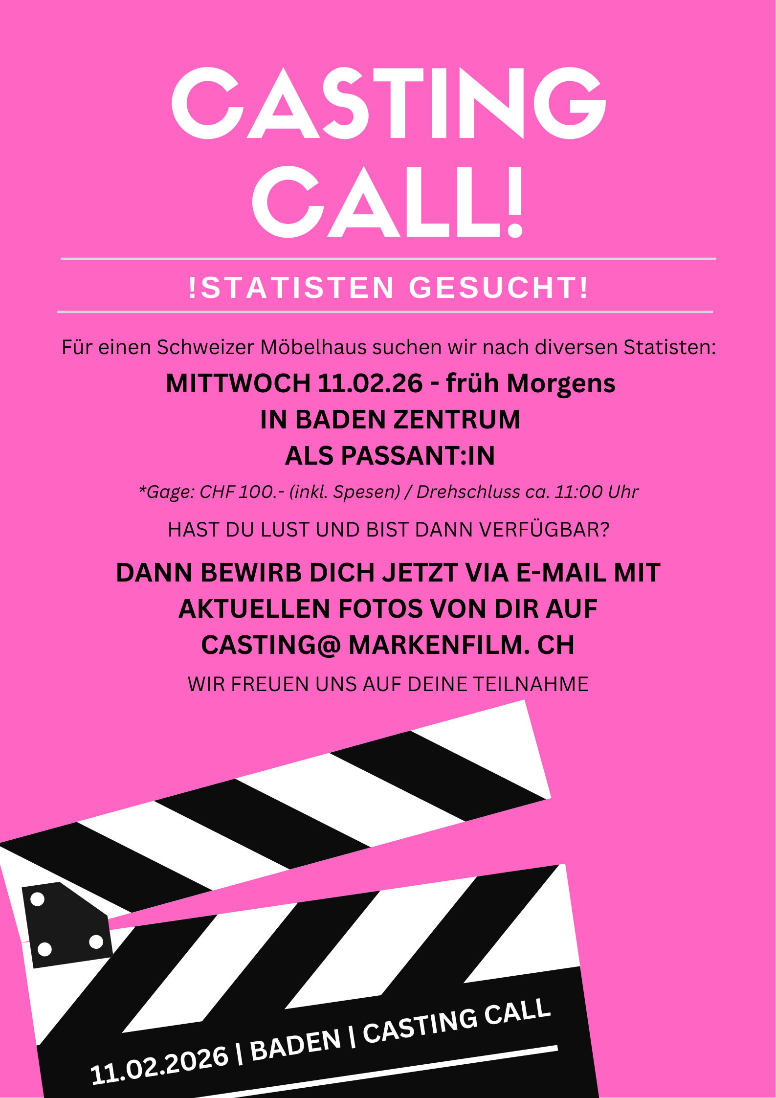 !Statisten gesucht!