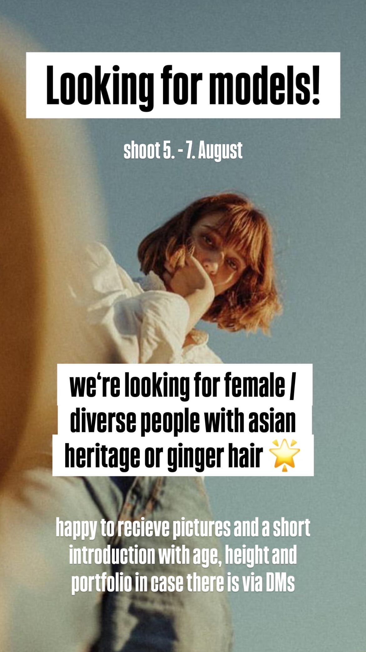 Looking for models – fashion shoot in Zurich