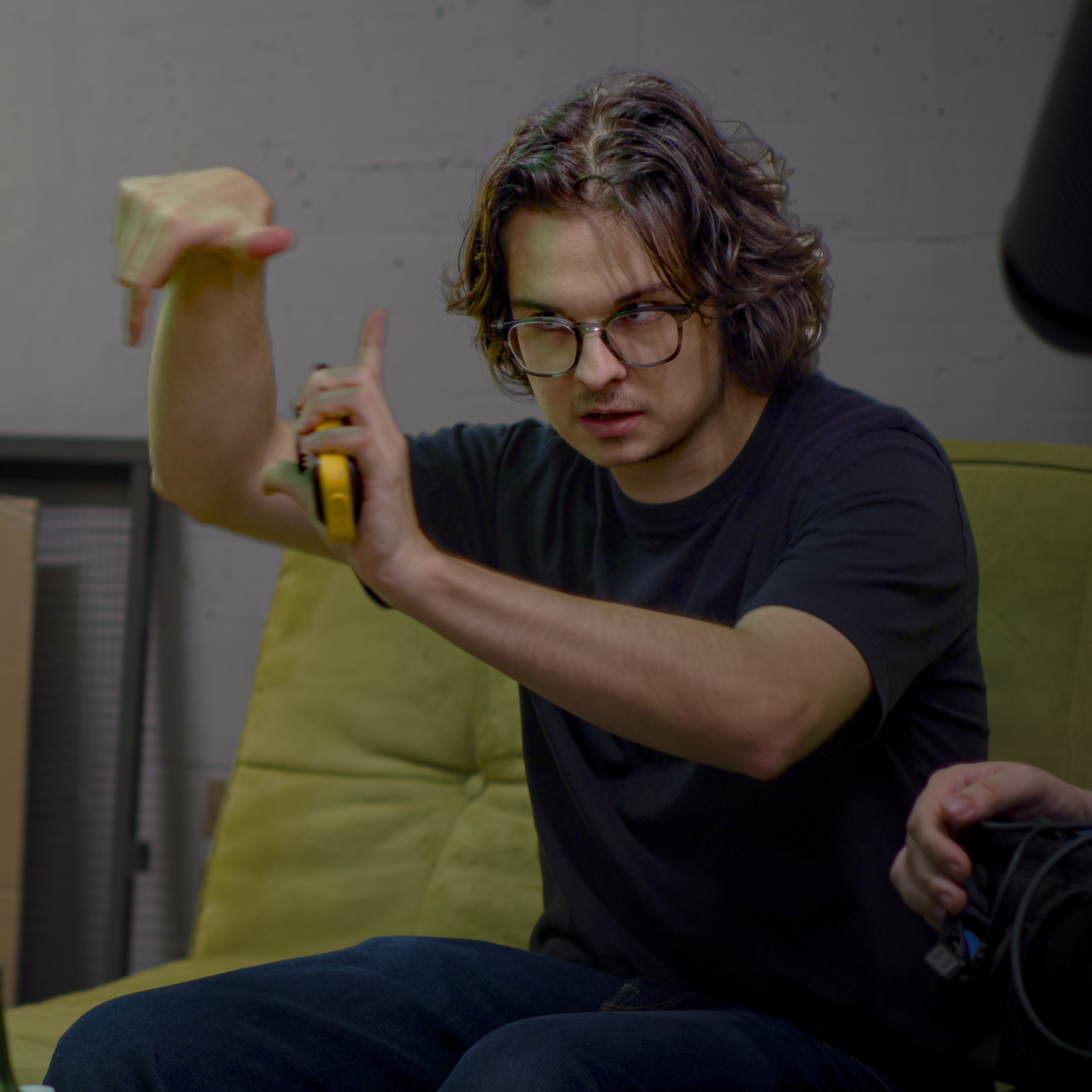 Pablo Zardinoni am Filmset: Die kuriose Geschichte von Klaus I 2025