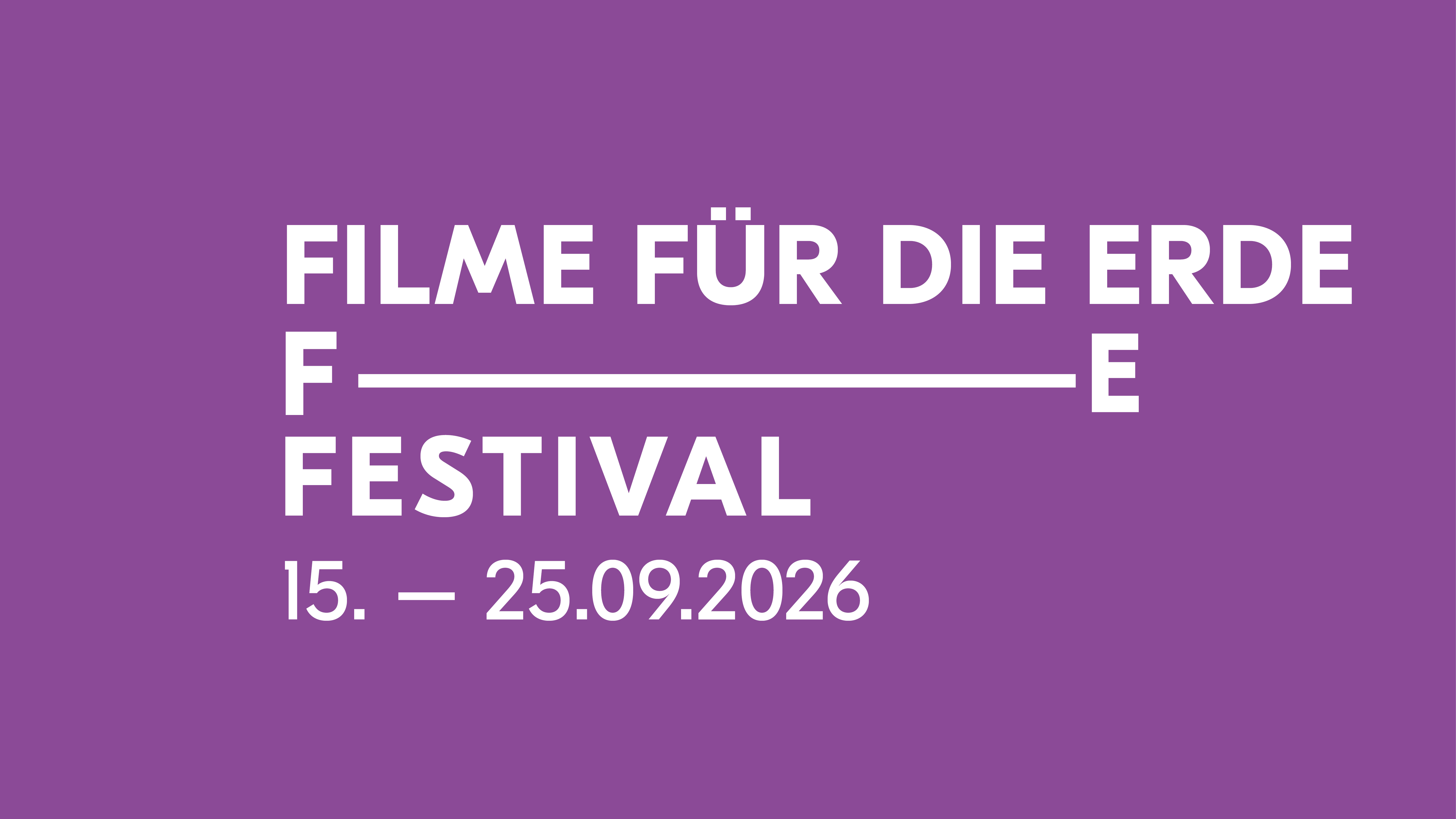 UMWELTFILMFESTIVAL vom 15. bis 25. September 2026 in neun Städten