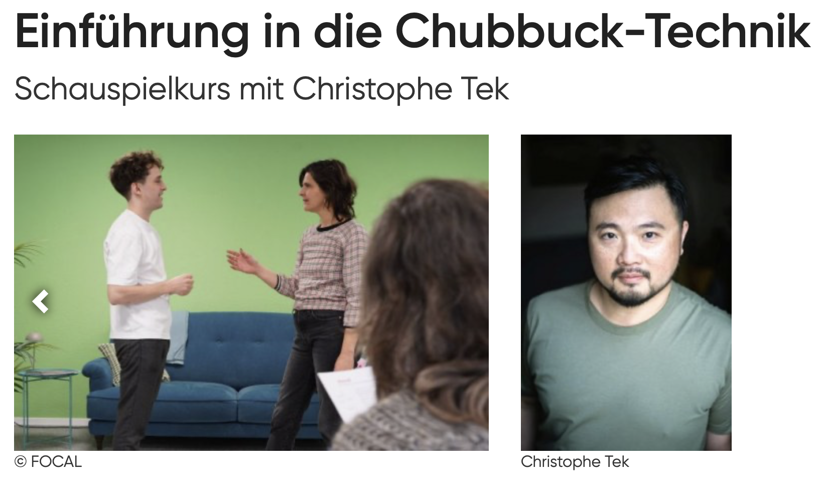Einführung in die Chubbuck-Techik