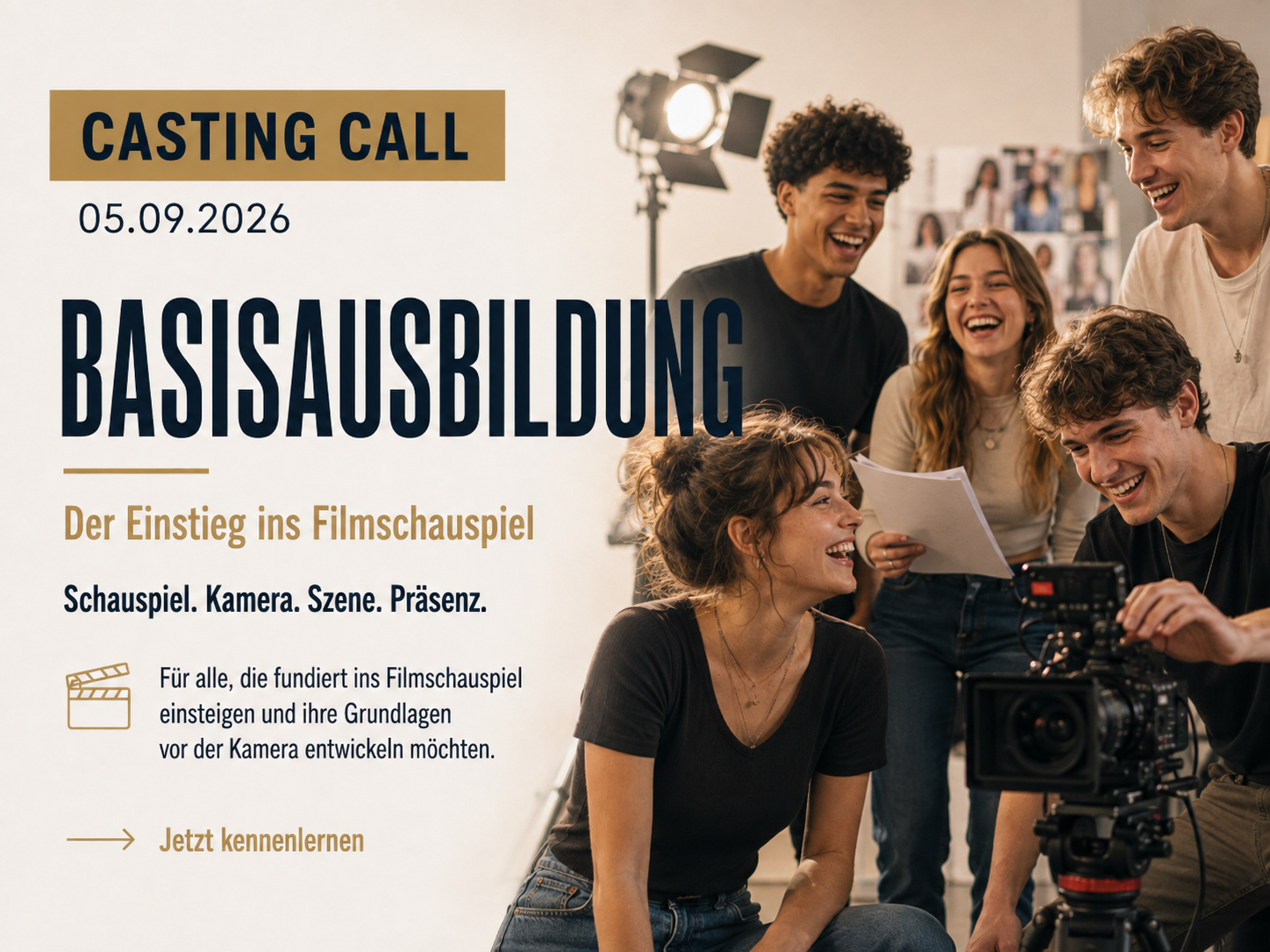 Filmschauspielschule Zürich - Casting Call 05.09.26 10:00