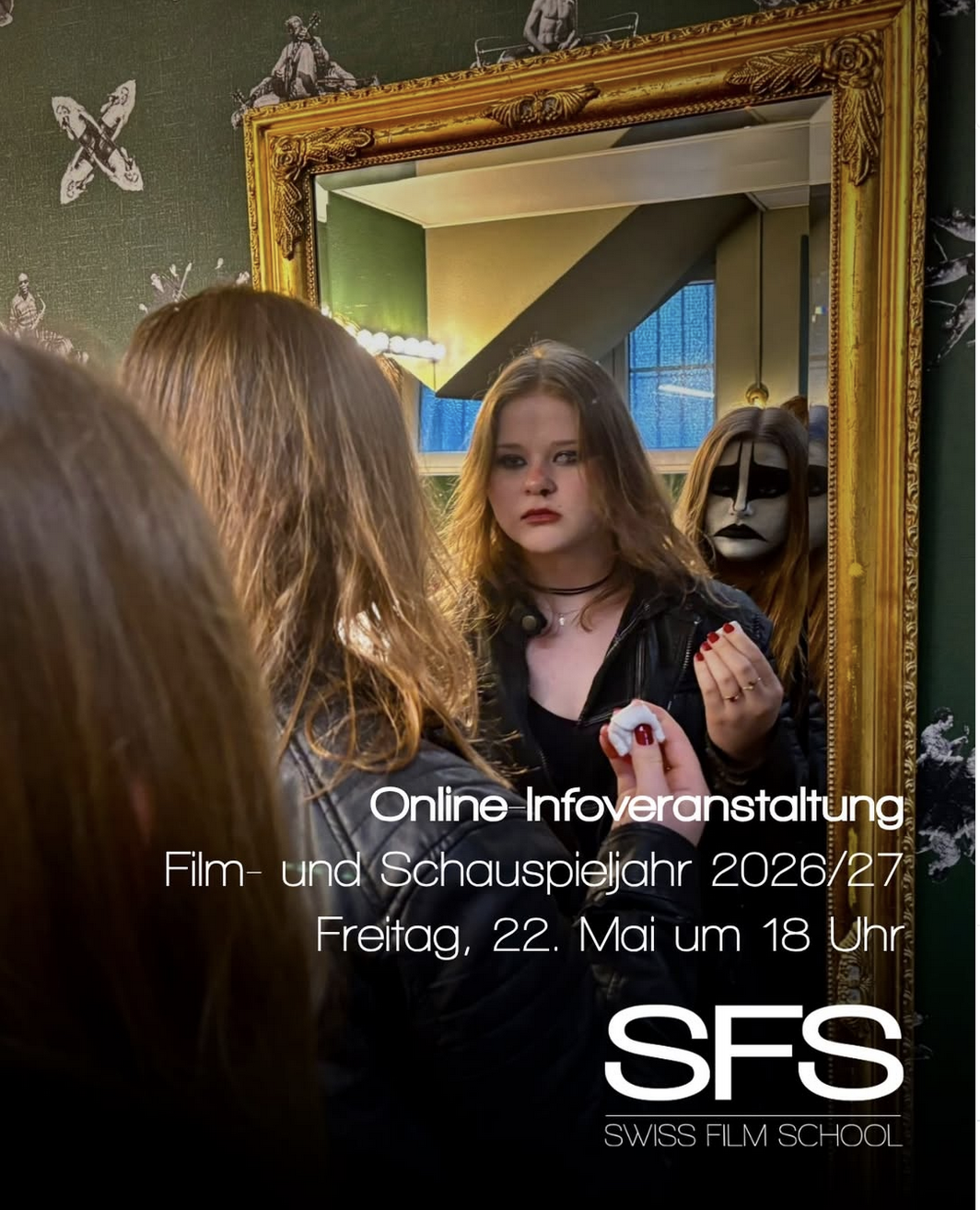 Online Infoanlass Film- und Schauspieljahr  SFS 22.Mai  und 12. Juni 2026 