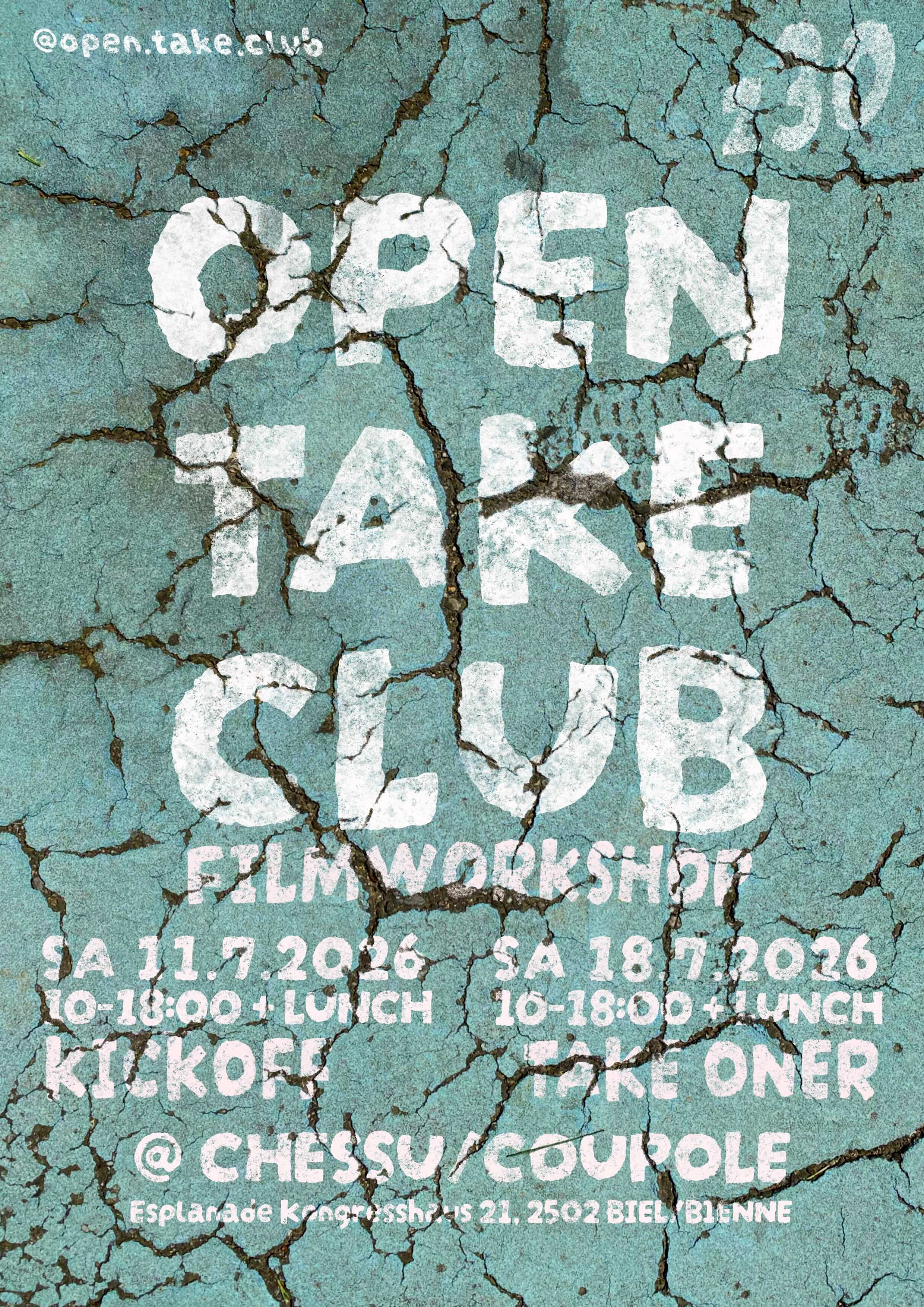 Open Take Club: Impro Workshops am 11. & 18. Juli in Biel/Bienne (Kollekte)