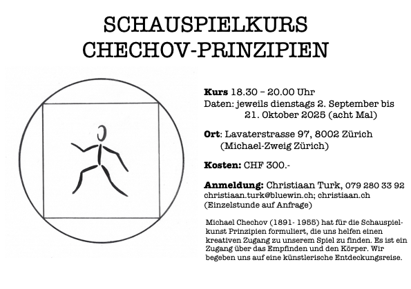 Schauspielkurs Chechov-Prinzipien