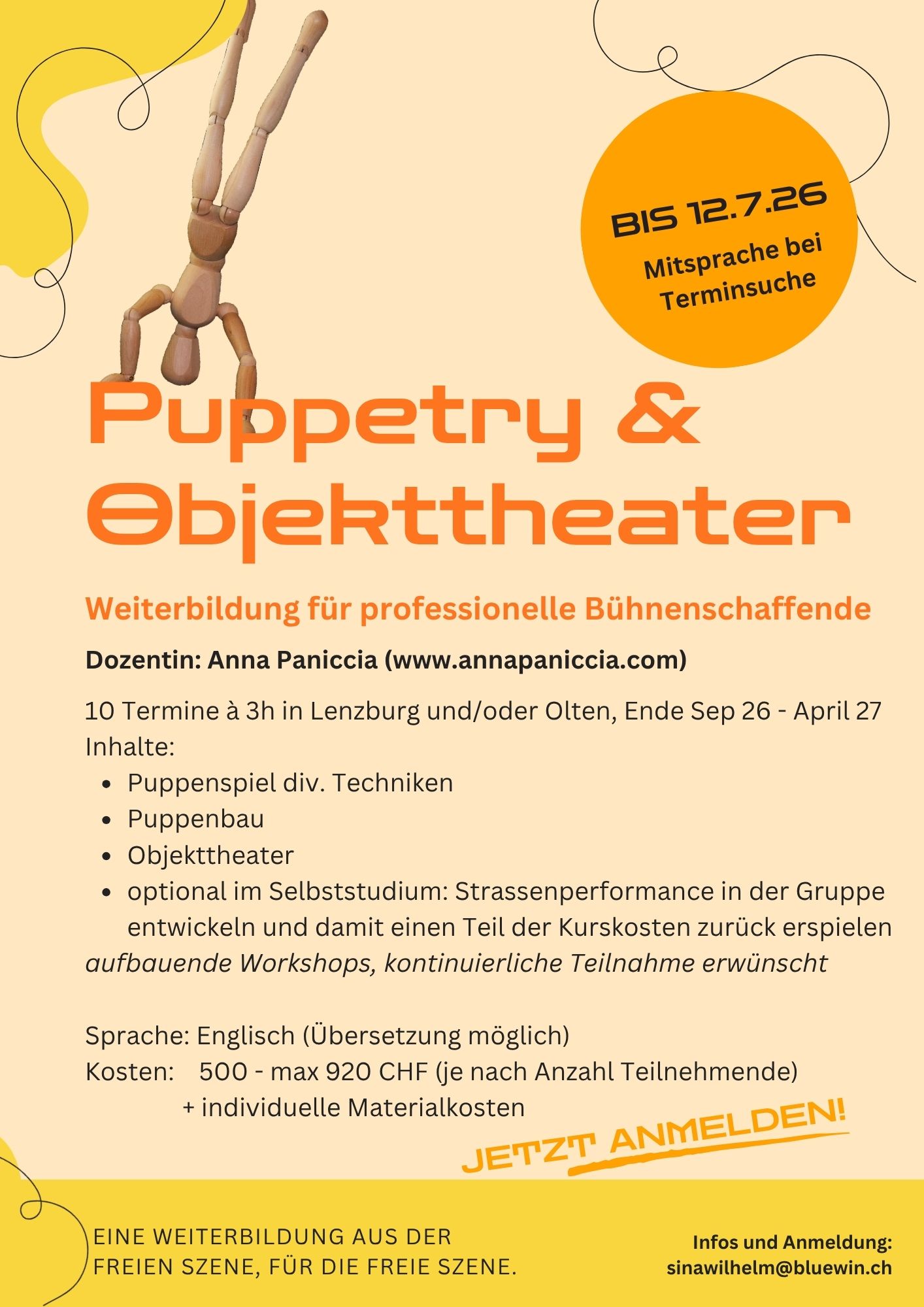 Weiterbildung Puppenspiel