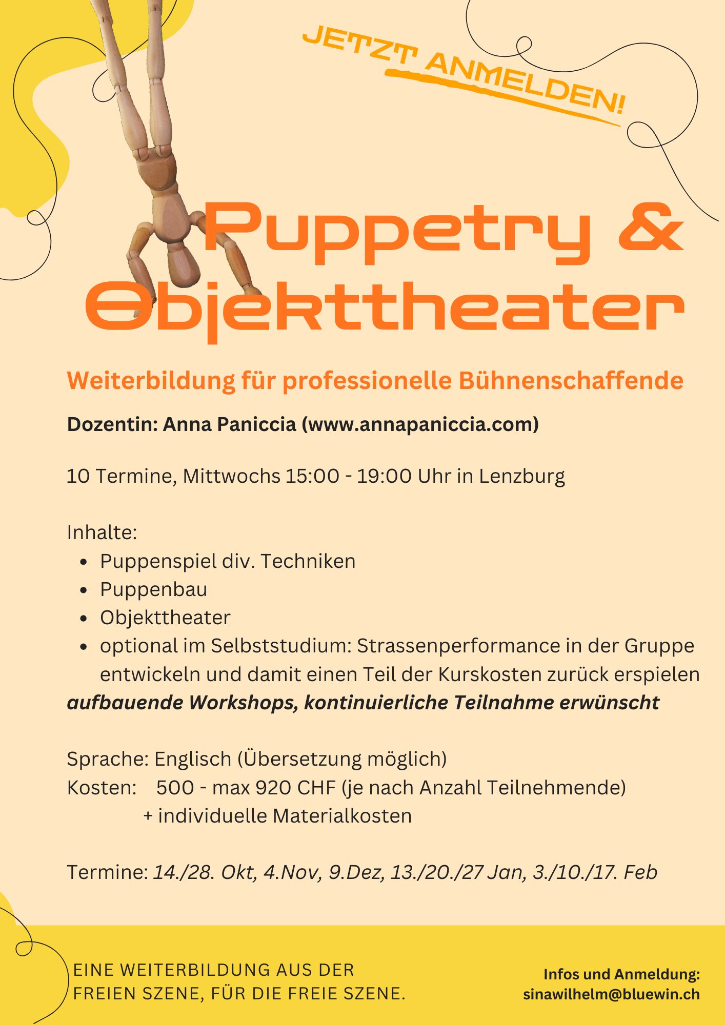 Weiterbildung Puppetry
